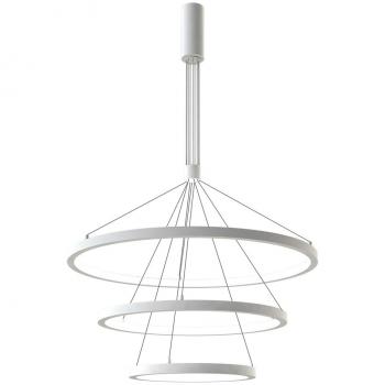 Luminaria colgante LEDBOX TRICYCLE IN 108W blanco ø807+ø600+ø395mm triac regulable blanco neutro