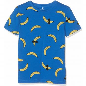 NAME IT Nmmdarasmus SS Top Box, Camiseta para Niños, Strong Blue, 125