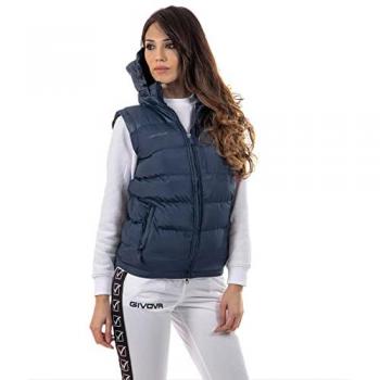 Givova Chaleco Prime - Chaleco de plumas, sin mangas, color azul, tamaño 4XL