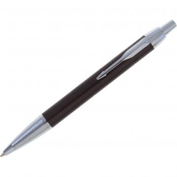 Parker IM Premium - Bolígrafo de bola de punta media cromado con caja, color marrón metálico