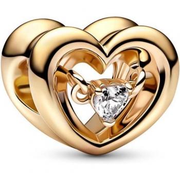 Charm Pandora Moments acabado en oro con circonitas