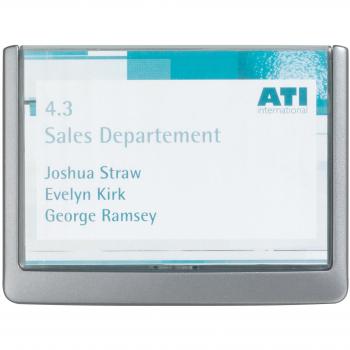 Durable 486137 Identificador para puertas CLICK SIGN 149x105.5 mm, para pegar o atornillar, grafito