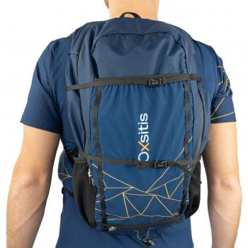 Mochila Oxsitis Adventure - Mochila de senderismo, resistente al agua, con múltiples compartimentos, correas ajustables, sistema de ventilación en la espalda y capacidad para llevar hidratación