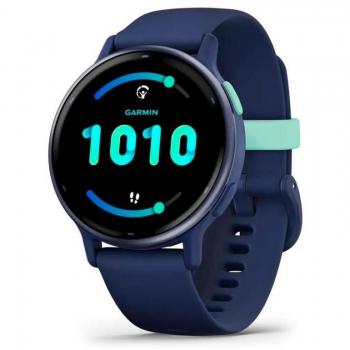 Garmin Vivoactive 5 GPS Smartwatch - AMOLED Display, 42mm, All-day Health Monitoring, Advanced Fitness Features, Personalized Sleep Coaching, Music Storage and Playback, Up to 11 Days Battery Life, Metallic Navy with Navy Band