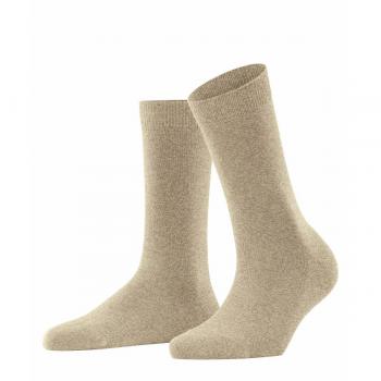 Falke Family Women's Beige Melange Stretch Socks - Size 39-42