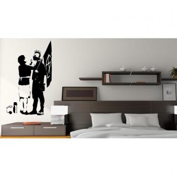 Banksy 'Punk está mamá' adhesivo para pared, 40 cm x 65 cm