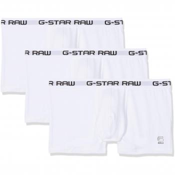G-Star Raw Classic Trunks 3-Pack for Men - White - XS