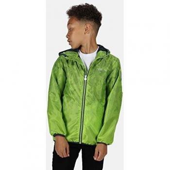 Regatta Boys & Girls Printed Lever Waterproof Breathable Jacket