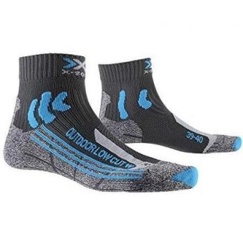 X-Bionic Women's Trek Outdoor Low Cut Socks - Gray/Pink - Size 42-44