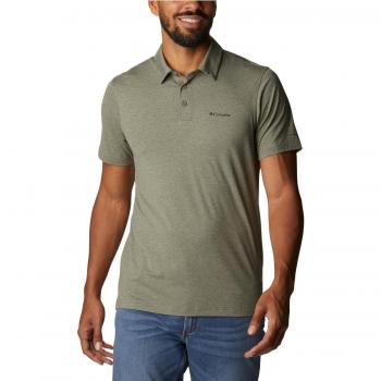 Columbia Men's Short Sleeve Tech Trail Polo Shirt - Dark Green