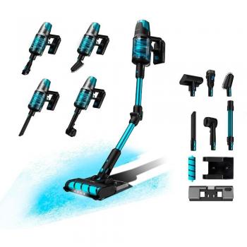Cecotec Conga Rockstar 8500 Infinity ErgoWet Animal Turbo Aspiradora Escoba y de Mano sin Cable, Motor Digital Brushless 29.6V, Potencia 680W