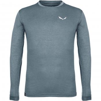 Camiseta de manga larga Salewa Puez Melange Dryton gris azulado para hombre