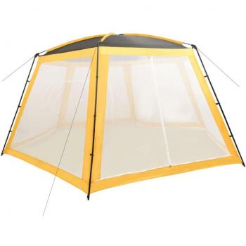 Carpa para piscina de tela amarilla 660x580x250 cm