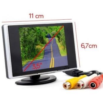 Monitor LCD / TFT para para vehículos con soporte. Tamaño 3.5 color negro y plata