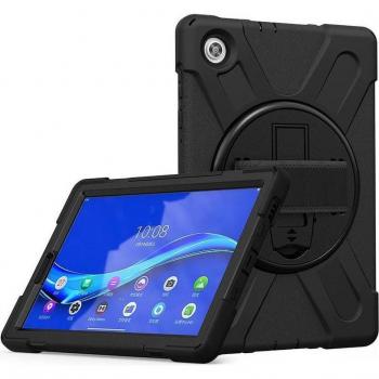 Estuche Protector Completo para Tablet Lenovo Tab P11 - Silicona y Policarbonato - Negro - 11.5