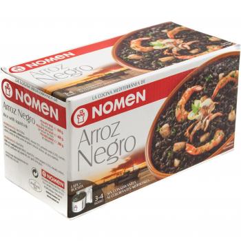 Nomen Arroz Negro con Pescado y Mariscos, 880g