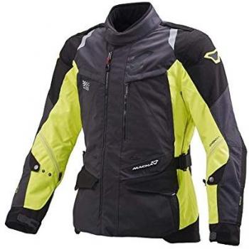 Chaqueta Hombre MACNA Ecuador Negro Gris Amarillo TAMAÑO Fluo L