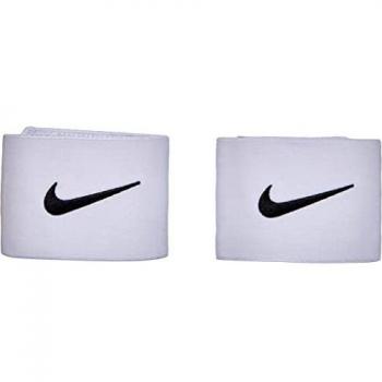 NIKE Guard Stay II Espinilleras, Unisex, Blanco/Negro/Rojo, Talla Única