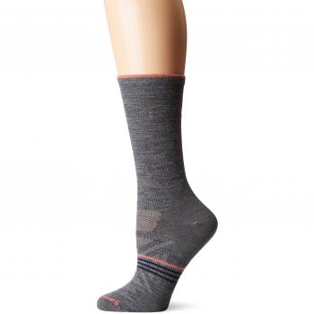 SmartWool PHD Outdoor Ultra Light Crew Calcetines, Mujer, Color Medium Grey, tamaño S