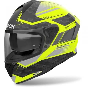 Airoh Casco Integral Spark 2 Zenith Amarillo Mate - Casco integral, color amarillo mate, diseño aerodinámico, homologación ECE 22.05, peso ligero, sistema de ventilación eficiente, interior desmontable y