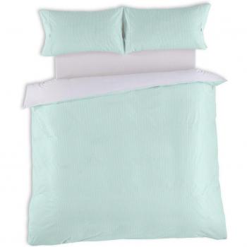 Conjunto de funda nórdica ESTELIA en tono aqua para cama de matrimonio