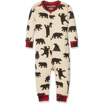 Hatley Union Suits Pelele para Dormir, Blanco