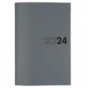 Finocam - Agenda Planificador Mes Vista Y11 165x240mm Gris Enero-Diciembre 2024 Internacional Multilingüe