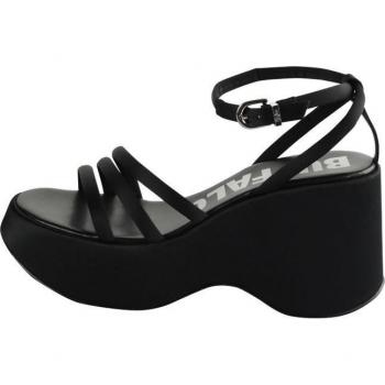 Buffalo Joy Mss Vegan Wedge Sandals for Women - Black EU 40