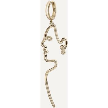 Piercing aro Venus de plata 925 con charm en metal bañado en oro 18K y libre de níquel