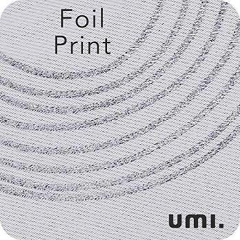 UMI Amazon Brand Cortinas Opacas Decorativas con Motivos Redondo con Ojales 2 Piezas 140x229cm Gris Blanco
