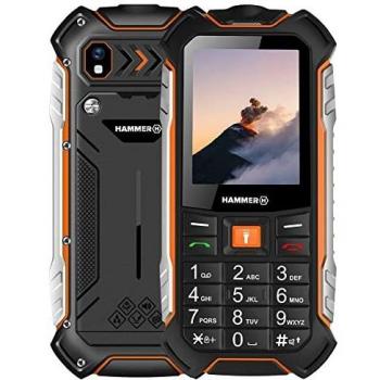 Hammer H Boost LTE, Robusto, Mega batería de 3500 mAh, 2.4, Resistente al Agua (IP68), a Prueba de