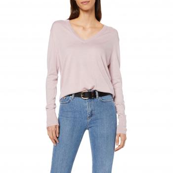 Filippa K Silk Mix V-Neck Sweater Jersey, Rosa