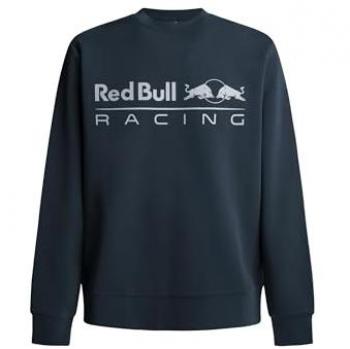 Sudadera unisex Red Bull Racing x Pepe Jeans Team Logo Crew, cuello redondo, logo estampado, color azul marino con gris, talla XL