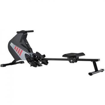 vidaXL Máquina Remo Plegable Magnética Pantalla LCD 8 Niveles Resistencia Ajustable Sillín Regulable Gimnasio en Casa Fitness Calorías Contador Tiempo