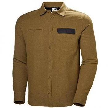 Helly Hansen Wool LS Shirt Camiseta De Manga Larga, Hombre, 719 Cedar Brown, S