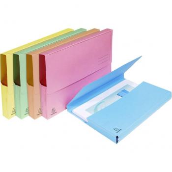 Paquete de 25 Subcarpetas Bolsa SUPER 210 g/m2 Exacompta - Colores surtidos, Carpeta de documentos EXACOMPTA SUPER, DIN A4, colores surtidos