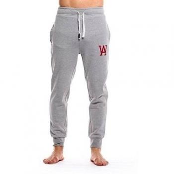 woldo Athletic - Pantalones Jogger - Pantalón para hombre Deportes Pantalones Gym Fitness Pantalón Slim Fit estrecho Eng Scott / grau-rot L
