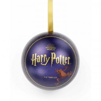 Bola de Navidad Harry Potter Chocolate Frog con Chapa Pin - Azul