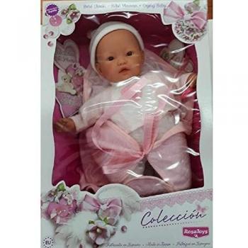 JuguetesFantasia.com Carla LLORONA MANTITA Rosa 45 CM