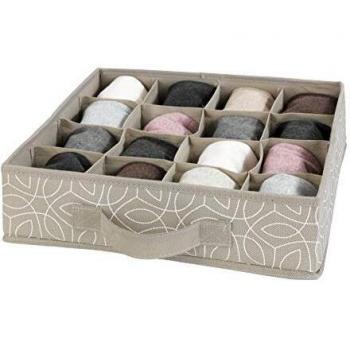 Organizador de Cajón Wenko Colección Balance, 16 Compartimentos Color Pardo, Dimensiones: 31 x 8.5 x 31 cm