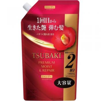 Tsubaki Premium Moist Repair Shampoo 600ml - Large Capacity Hydrating & Repairing Formula