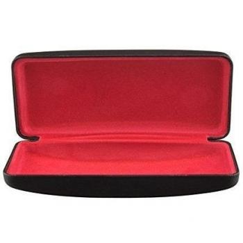 Estuche para gafas con acabado metalizado y forro de terciopelo en colores diferentes