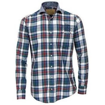 Casamoda Camisa Hombre Fit Azul / Verde 6XL