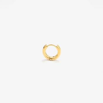 Pendientes de hombre Radiant Shine & Matt de acero dorado RH000035