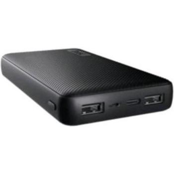 Trust Mobile Primo Batería Externa Carga Rapida 15000mAh, Power Bank Sostenible USB-C 3 A, 69 Horas Extra, 3 Entradas, Cargador iPhone, iPad, Samsung, Xiaomi, Huawei, Airpods, Móvil, Tablet, Negro