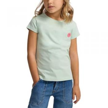 Silbon - Camiseta girl say yeah verde manga corta para niñas
