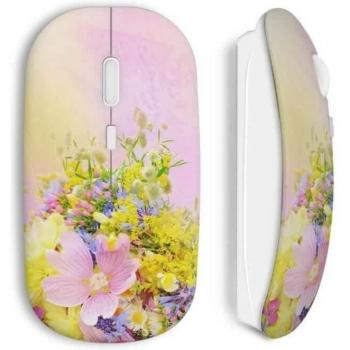 Ratón Inalámbrico Flores Hermosas