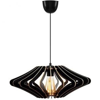 Lámpara de techo 55 cm negro tipo E27 Max 45-60 W WELLHOME colección Covadonga