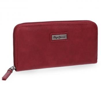 Pepe Jeans Croc Monedero, 18 cm, 0.36 Litros, Rojo