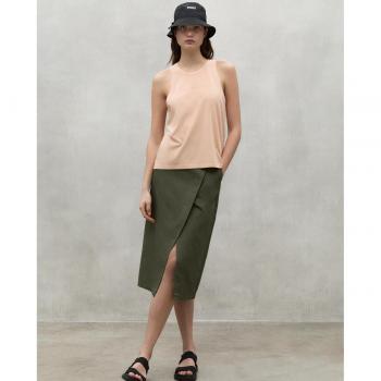 Camiseta de mujer Ecoalf sin mangas coral de algodón con cuello redondo - Sandnes 2024